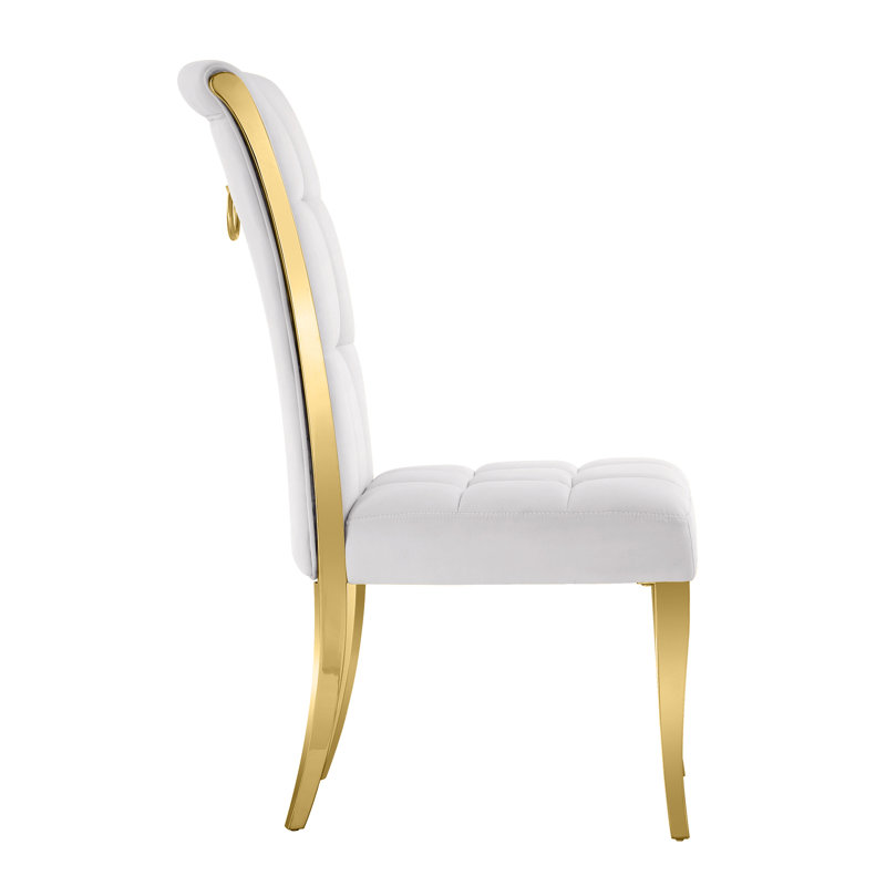 Ismahan 19.7'' H Velvet Upholstered Side Chair