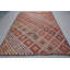 Grand tapis kilim turc vintage brun neutre pour un décor de salon surélevé