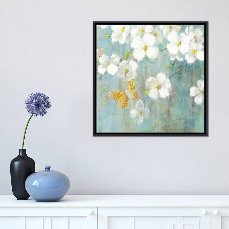 «Spring Dream IV» par Danhui Nai, impression sur toile tendue sur châssis, H 18 po x l 18 po x P 1,5 po, Pas de tapis