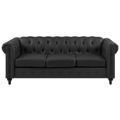 North Adams 3 Seater Faux Leather Sofa
