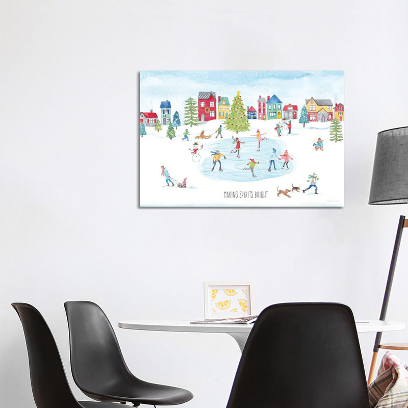 Vintage Holiday Cheer Landscape by Cynthia Coulter - Wrapped Canvas Print, 101.6 cm H x 66.04 cm W x 1.91 cm D