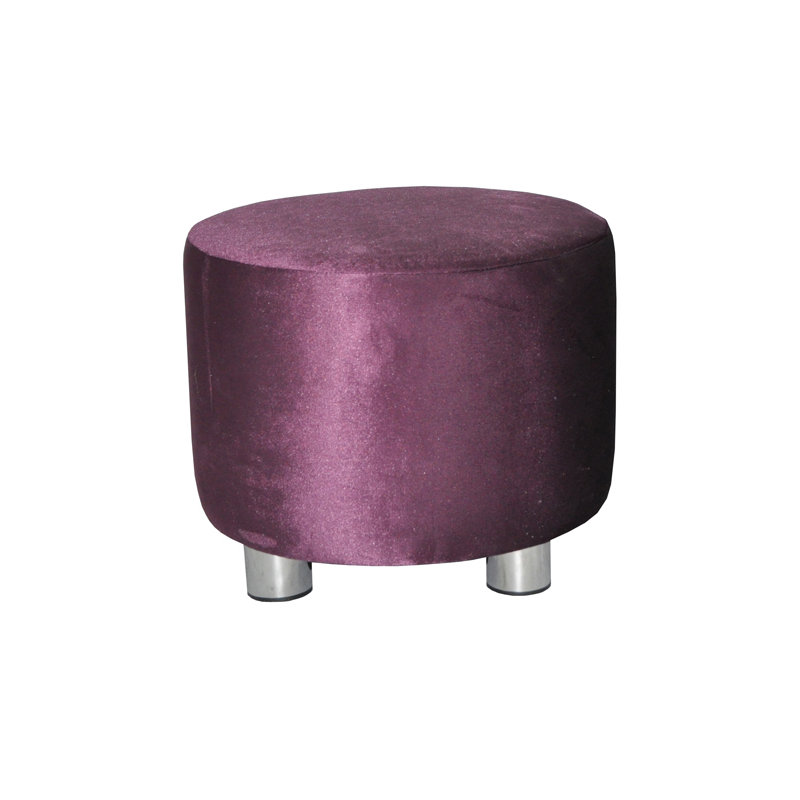 Kiss 40cm Wide Round Solid Colour Ottoman