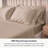 Delara GOTS Certified 100% Organic Cotton Sateen Sheet Set, 400TC Long Staple, Soft & Breathable with Deep Pocket-105914774-105914769