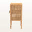 Table de chevet 1 porte en rotin de style bohémien Oaken H 29,21 po x l 13,55 po x P 12,82 po