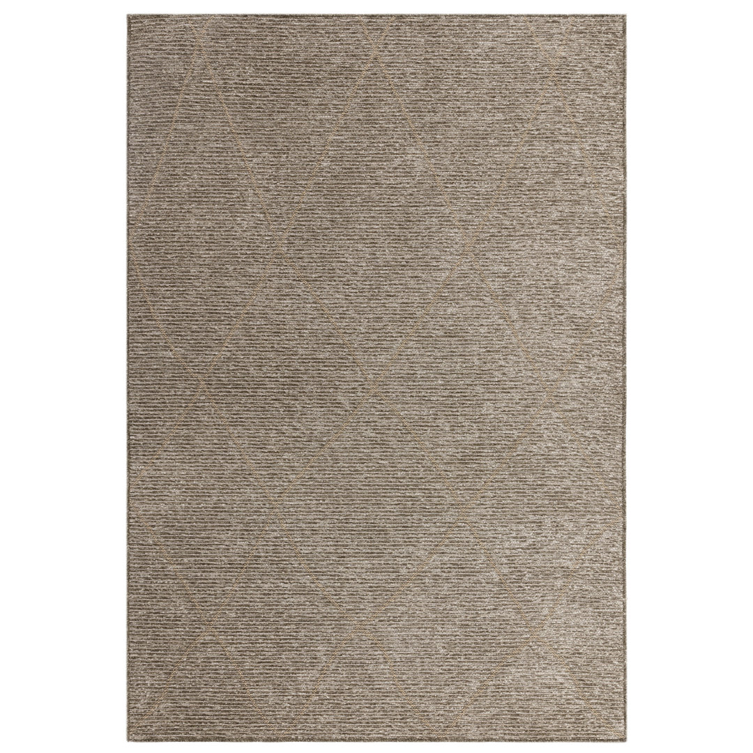 Flachgewebe-Teppich Marumsco in Taupe