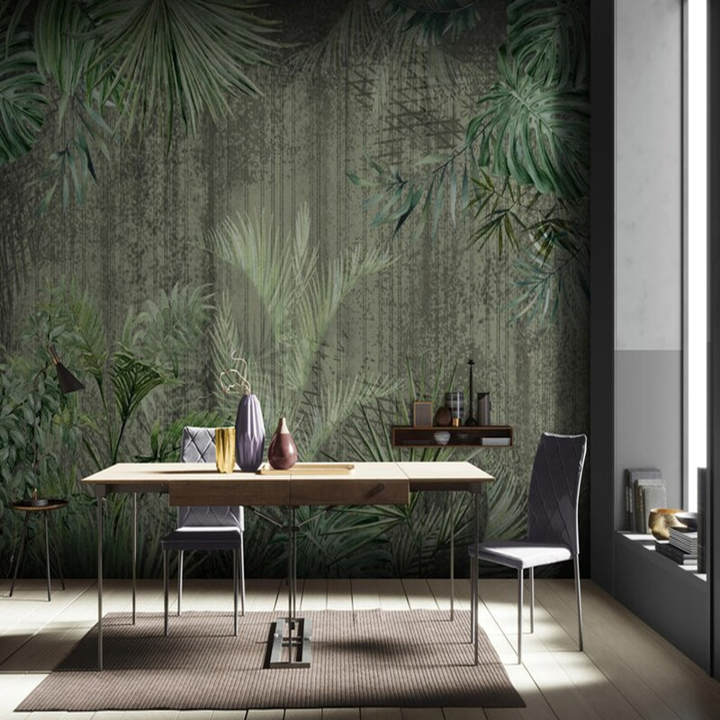 Midnight Jungle Retreat, 138" L x  105.96" W