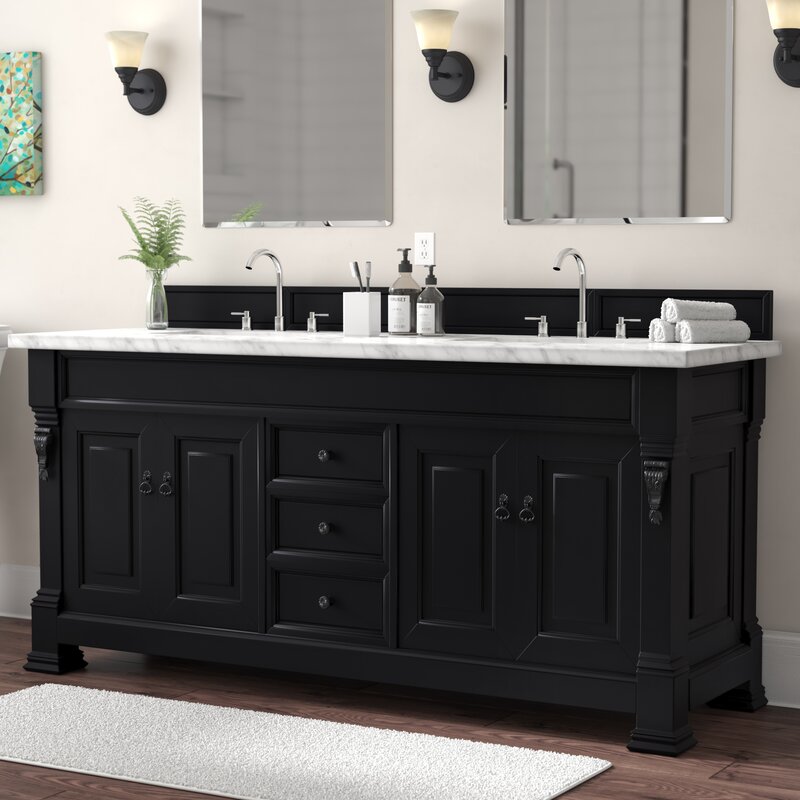 Darby Home Co Vivanco 72'' Double Bathroom Vanity with Top & Reviews ...