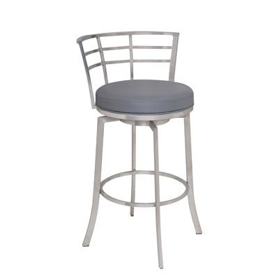 Tabouret de bar en acier inoxydable Morris