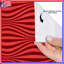 Rideaux de douche Red Wavy Lines-1368854951
