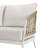 Breeze 1-Piece Wicker Patio 3-Seater Sofa With Beige Cushions