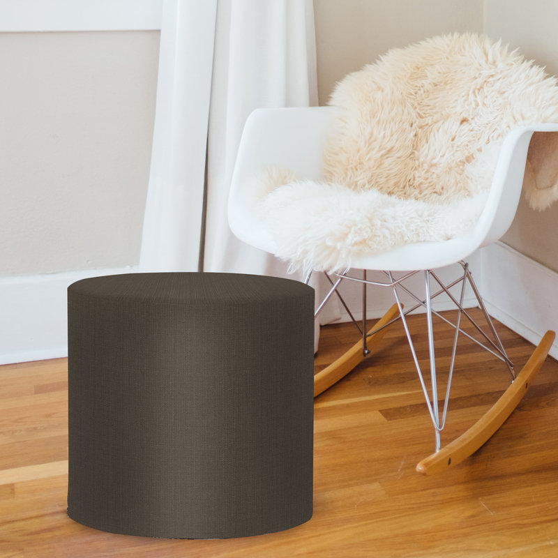 Contreras Upholstered Ottoman, Charcoal