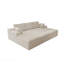 Siège de canapé modulaire modulaire, canapé rembourré et compressé pour le salon, la chambre à coucher, un appartement, aucun assemblage requis, combinaison gratuite de 4 pièces, tissu en velours côtelé moelleux