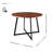 Carpi Round Metal Base Dining Table-592364007-592364024