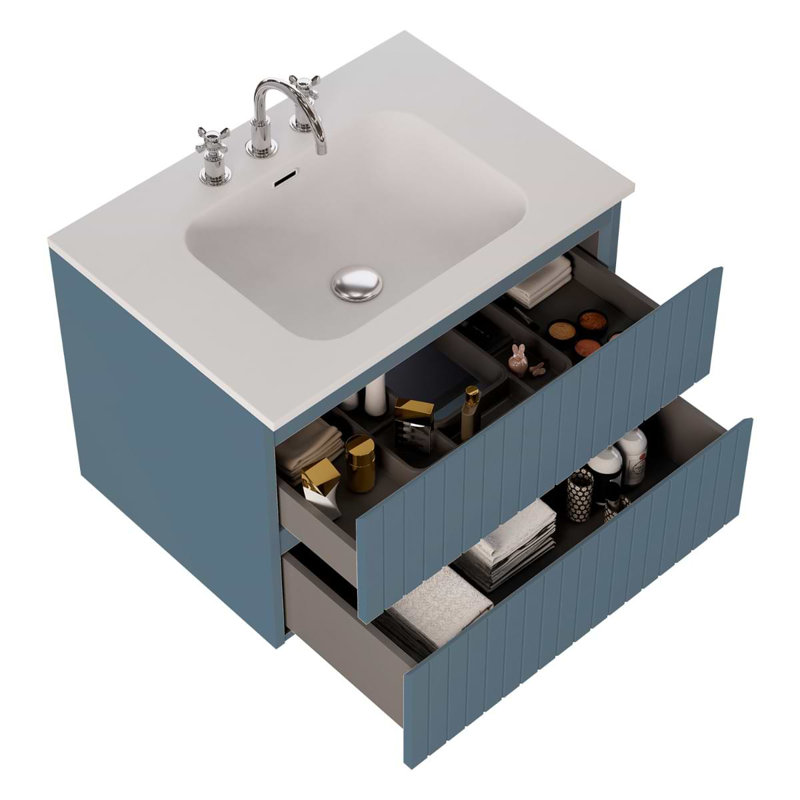 Prima Single Vanity, Denim Blue, 30"