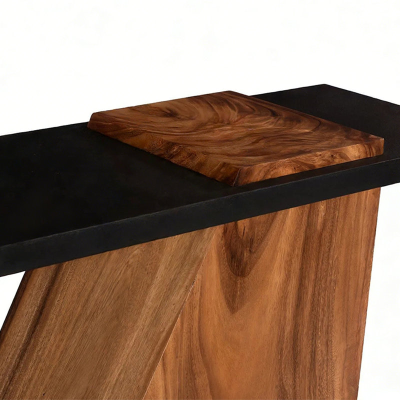 Console simple de style nordique, H 30,7 po x l 55,1 po x P 15,7 po