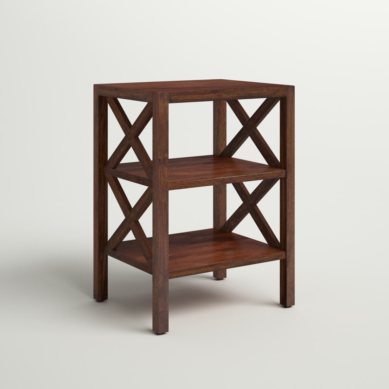 Yosaira Solid Wood End Table, Chestnut