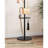 Freestanding Coat Rack With Umbrella Holder – Marble Black – Adjustable Height Coat Tree With 8 Hooks And Marble Base