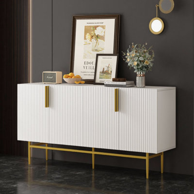 Modern Elegant 4-Door Sideboard, Buffet Cabinet
