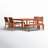 Anautica 8 - Person Eucalyptus Solid Wood Patio Dining Set Umbrella Hole Included Square Table