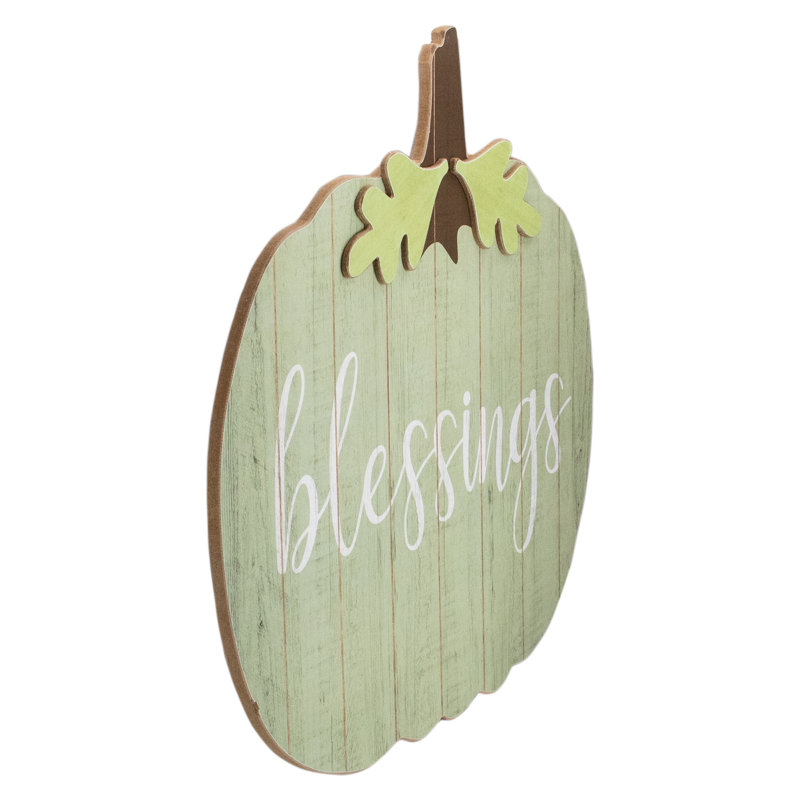 Enseigne murale 20 "Green and Brown Blessings