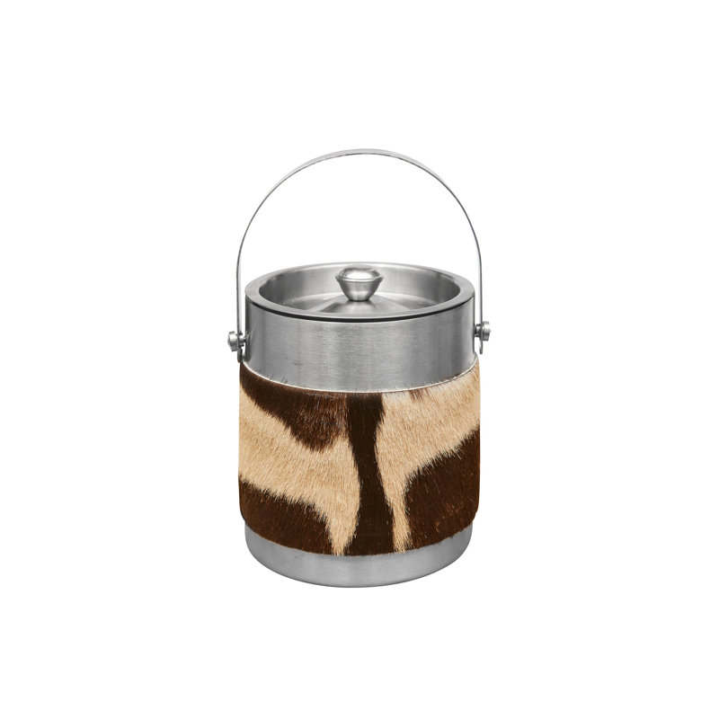 Zebra Hide Ice Bucket