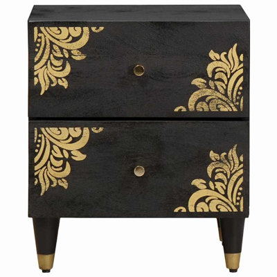 40cm W Solid Wood Bedside Table