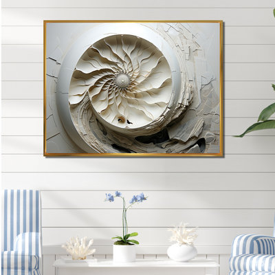 «Abstract Snails Nautilus II», reproduction sur toile