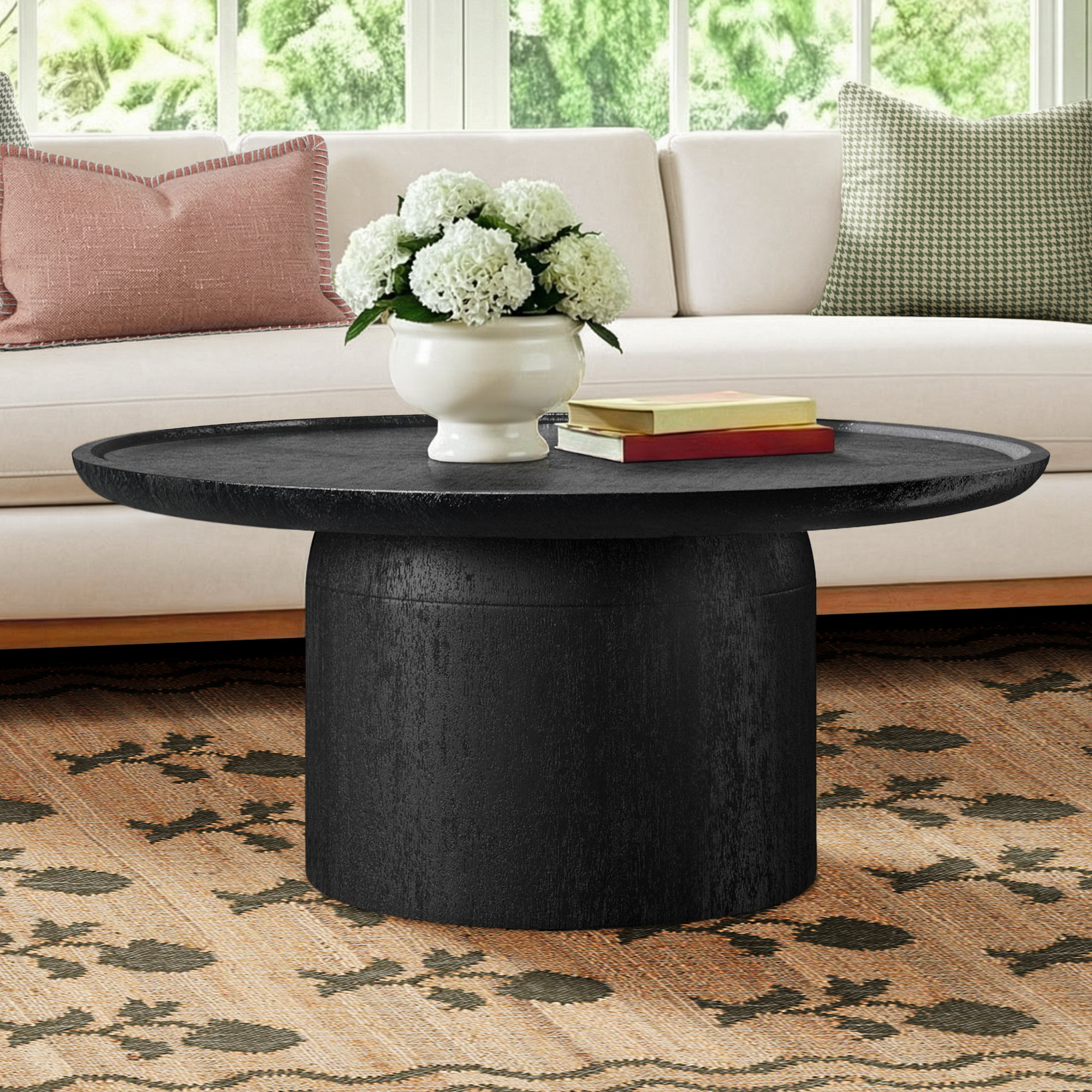 Ardo Solid Wood Coffee Table, Black