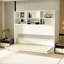 Lit horizontal moderne avec tablette - simple pour optimiser l'espace