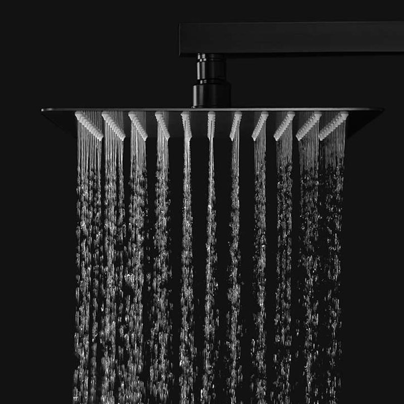 Reno Bisbee Single Function Premium Wall Mount Shower Head High Quality Sleek Design for Ultimate Comfort, 1.5" H x 10" W