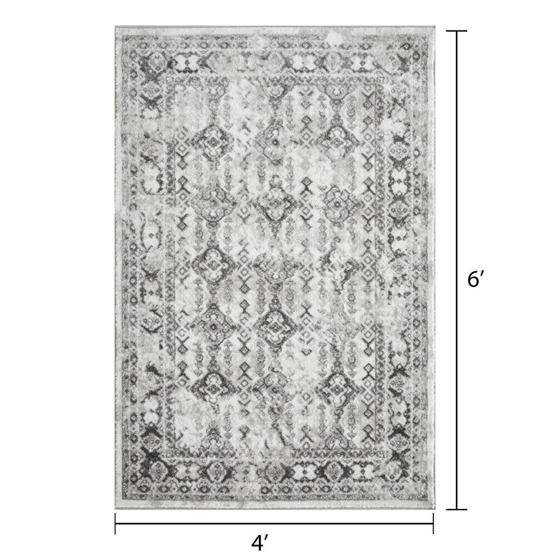 Raghdah Oriental Indoor Rug, Rectangle 4' x 6'