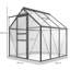 Outsunny Polycarbonate Greenhouse Walk-In Sliding Door-1312387939-1312387938