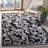 Ammundsen Floral Anthracite/Light Grey Area Rug-248924194