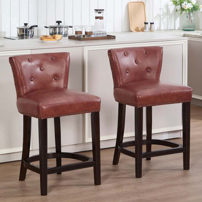 Tabourets de bar en similicuir