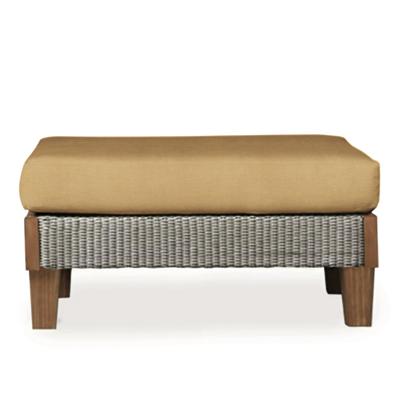 Catalina Outdoor Ottoman, Demo Skyway, Pewter