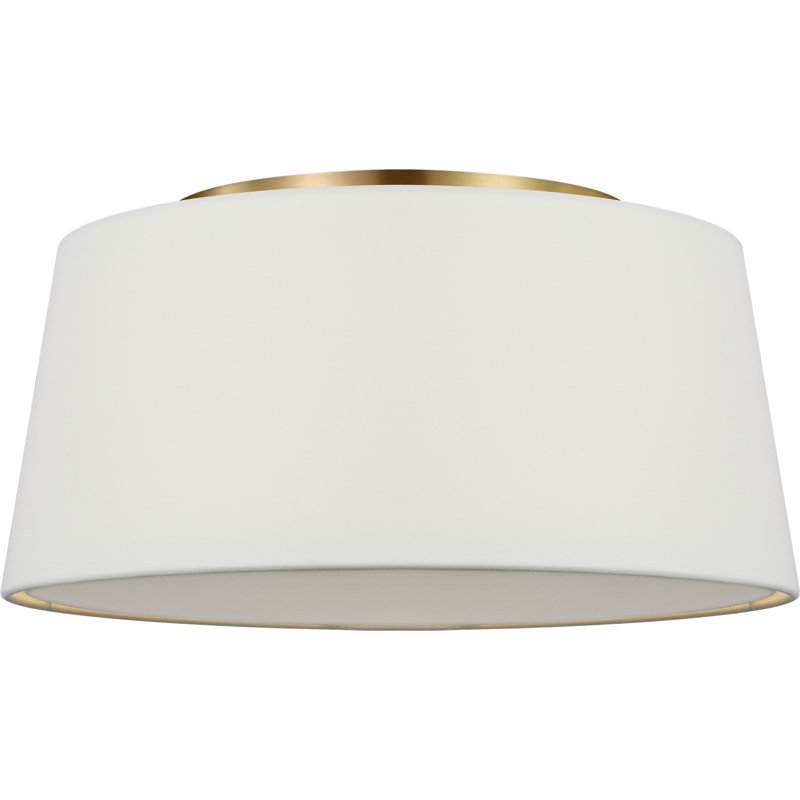 3 - Light LED Flush Mount, Estate Brass, 60