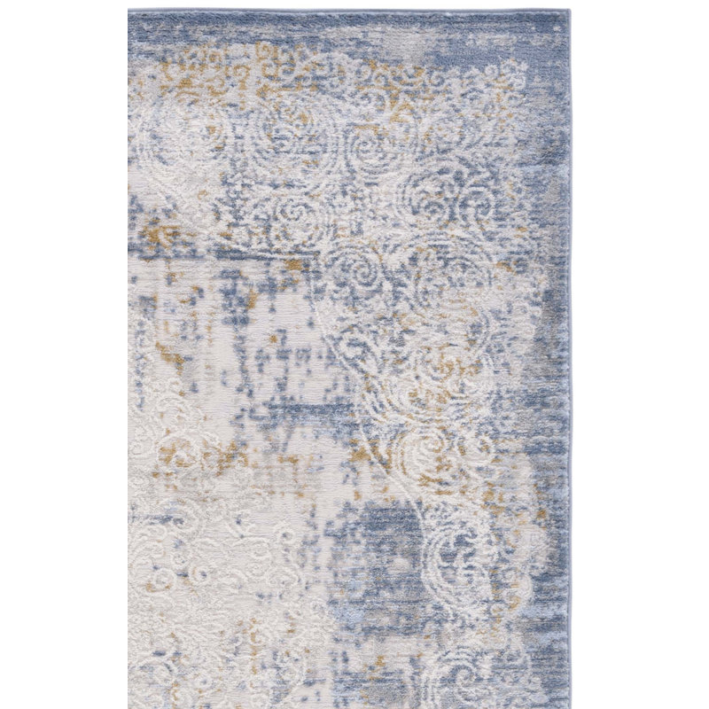 Tapis beige / bleu Palma 322, Rectangle 8 pi x 10 pi