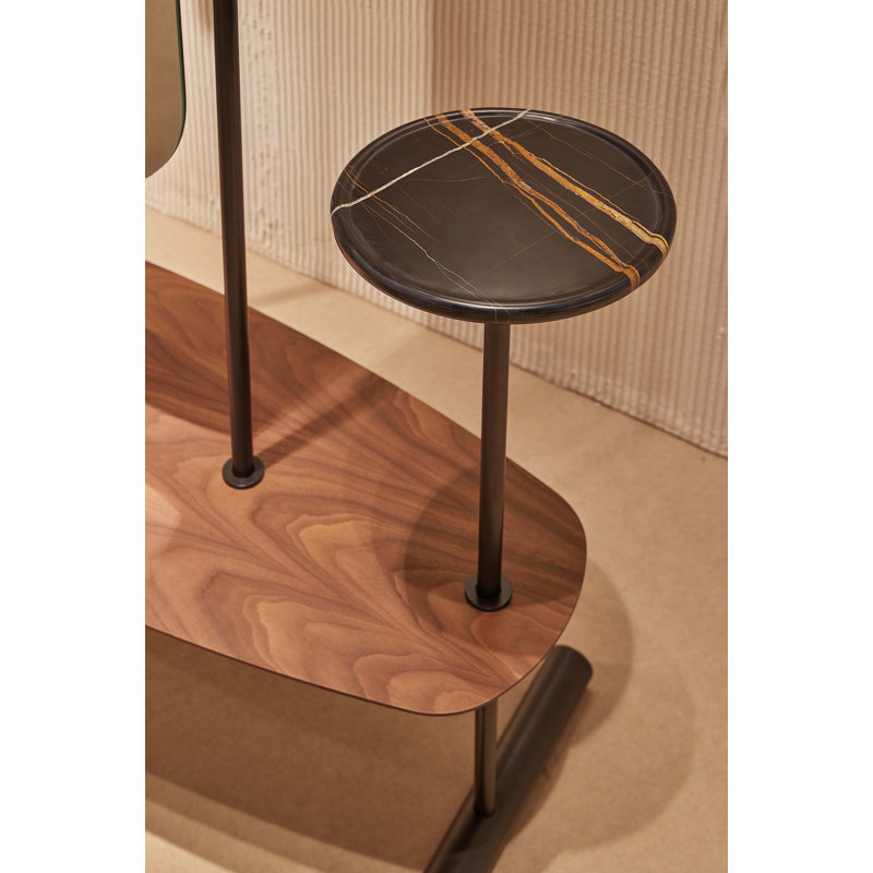 Arco 47.24" Clothes Rack, Graphite/Walnut