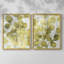 «Green Leaf Shimmer I», reproduction encadrée de qualité supérieure - prête à être accrochée - aucun clou requis - aucun clou requis-156795715-156795716