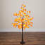 Arbre d'automne artificiel pré-éclairé avec 56 lumières DEL blanc chaud et orange en forme de citrouille-2043993424