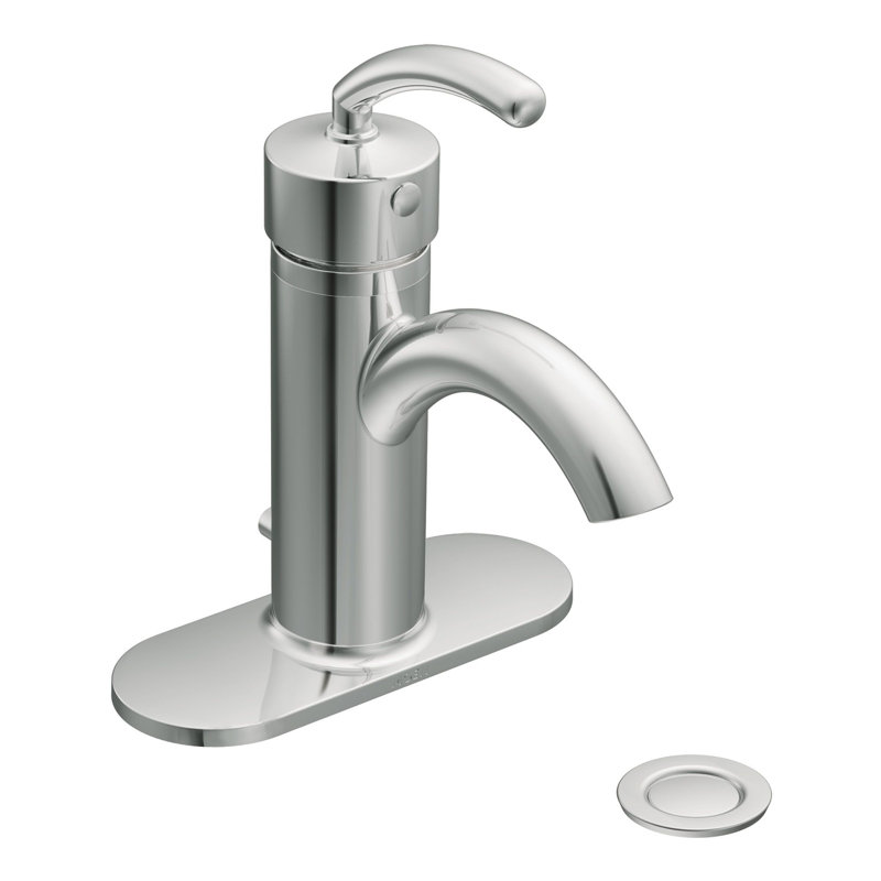 ICON Single Hole Low Arc Bathroom Faucet, Chrome