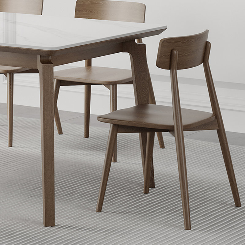 Ensemble de table de salle à manger et de chaises Home Rock Plate, H 29,52 po x L 62,99 po x l 31,49 po