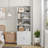 Tall Bookcase, Wooden 6 Shelf Bookshelves-1117535551