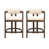 Beige Polyester Seat/Walnut Frame selected