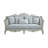 Upholstered 36 " Linen and Fabric Sofa