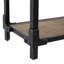 Console en bois brun à 2 tablettes