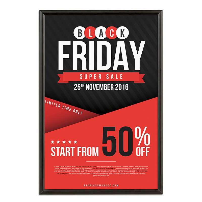 Snap Poster Frame, 24" W x 36" H