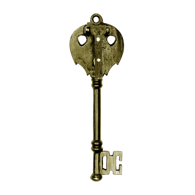 Key Door Knocker, Antique Brass