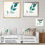 «Teal Tranquility Leaf Expression» sur toile-1422182449-1422182450