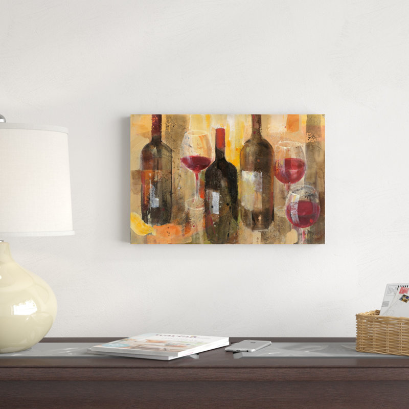 «Festa I» par Albena Hristova - peinture sur toile tendue, H 12 po x l 18 po